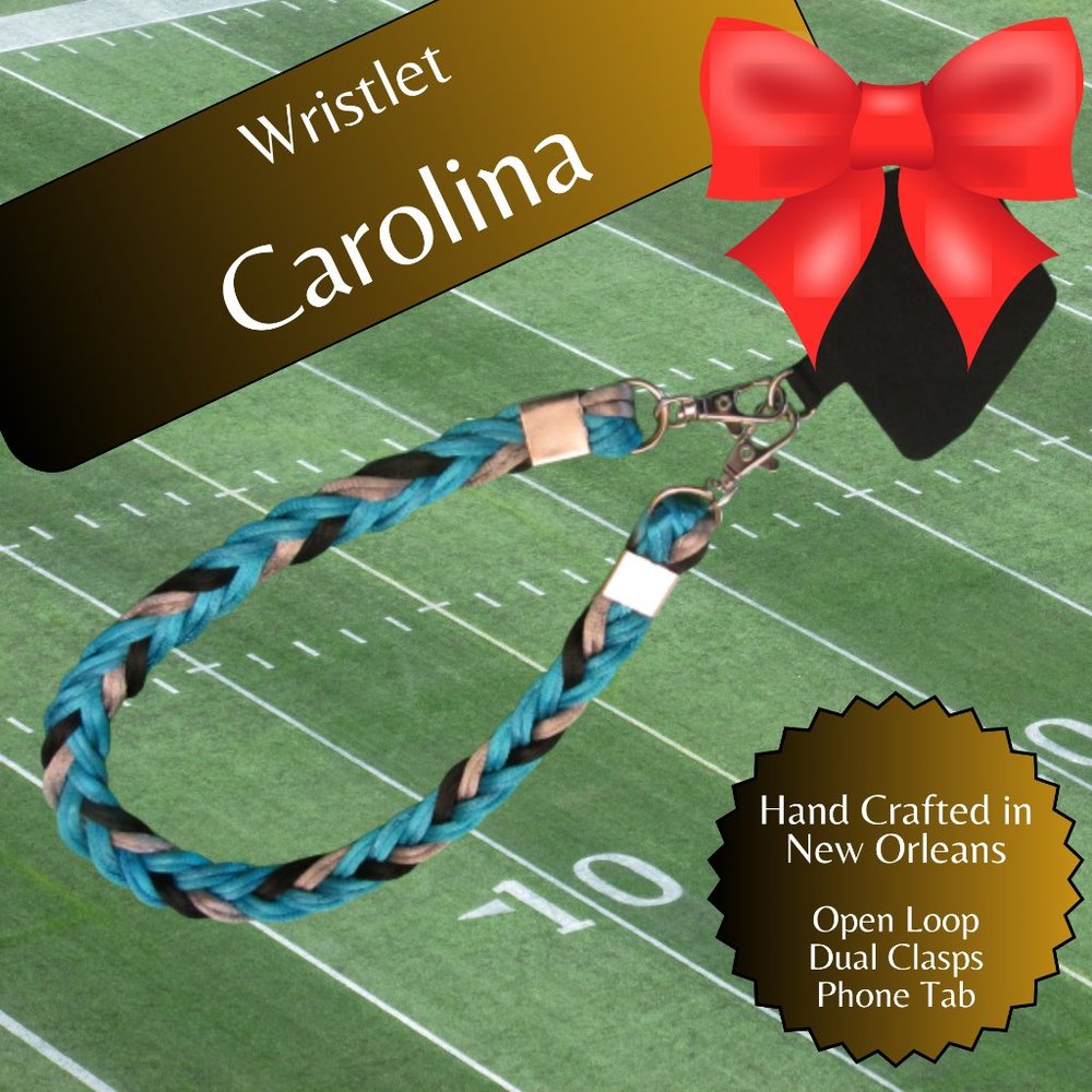 Braided Universal Phone Wristlet, Carolina Football, Sports Team Colors